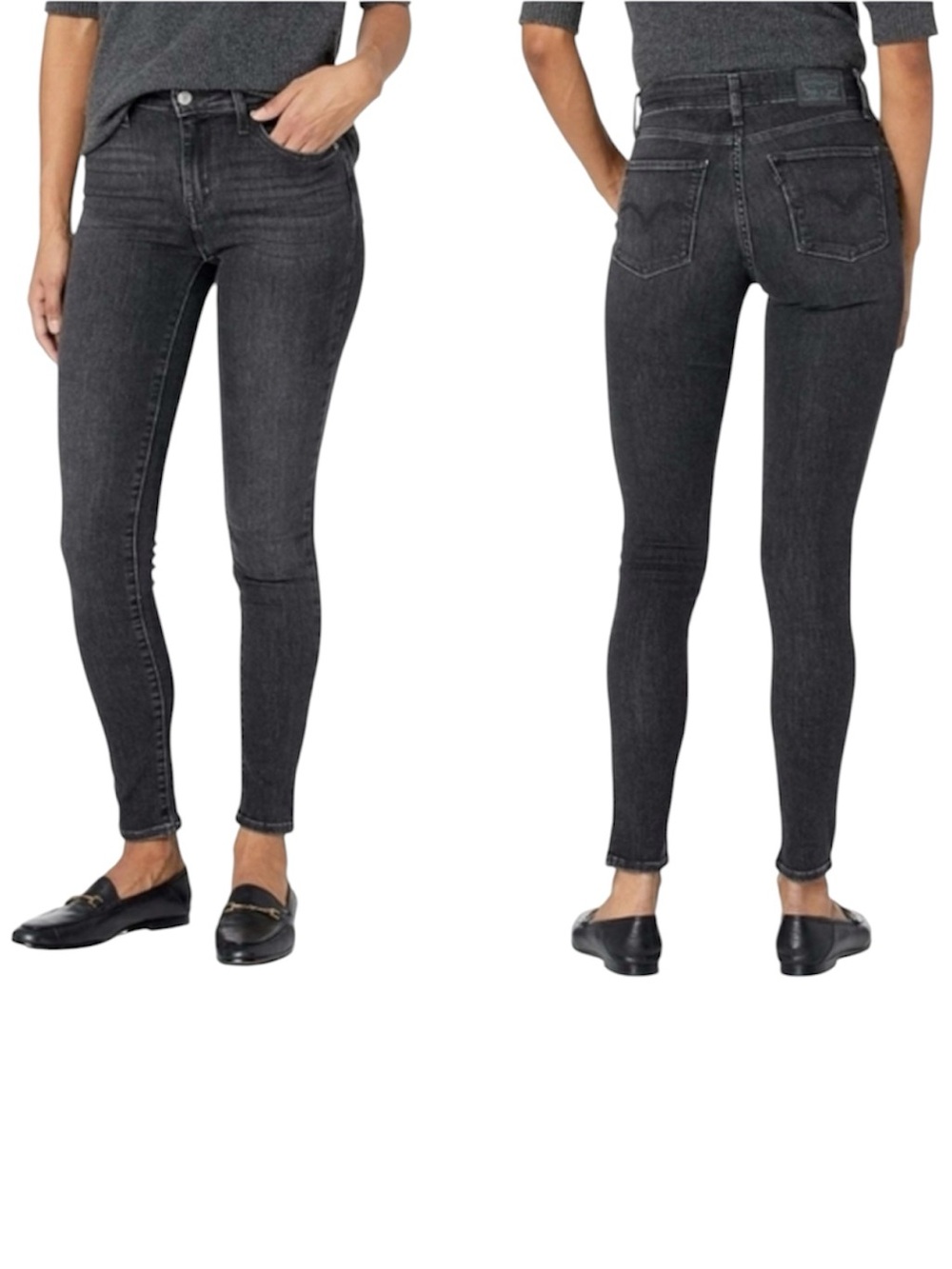 721 ➡️High-Rise Skinny Jeans - Charcoal